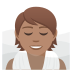 🧖🏽 person in steamy room: medium skin tone display on JoyPixels